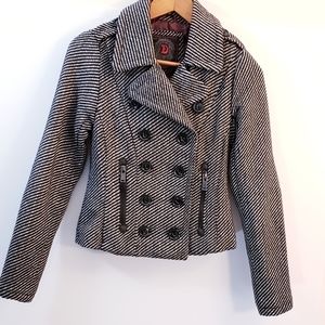 Dollhouse Tweed Coat Black/White